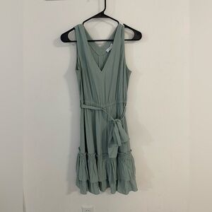 Calvin Klein Sleeveless Sage Midi Dress